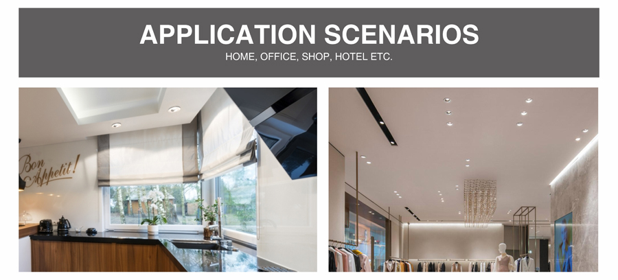 Schwarze Anti-Blend Einbauleuchte