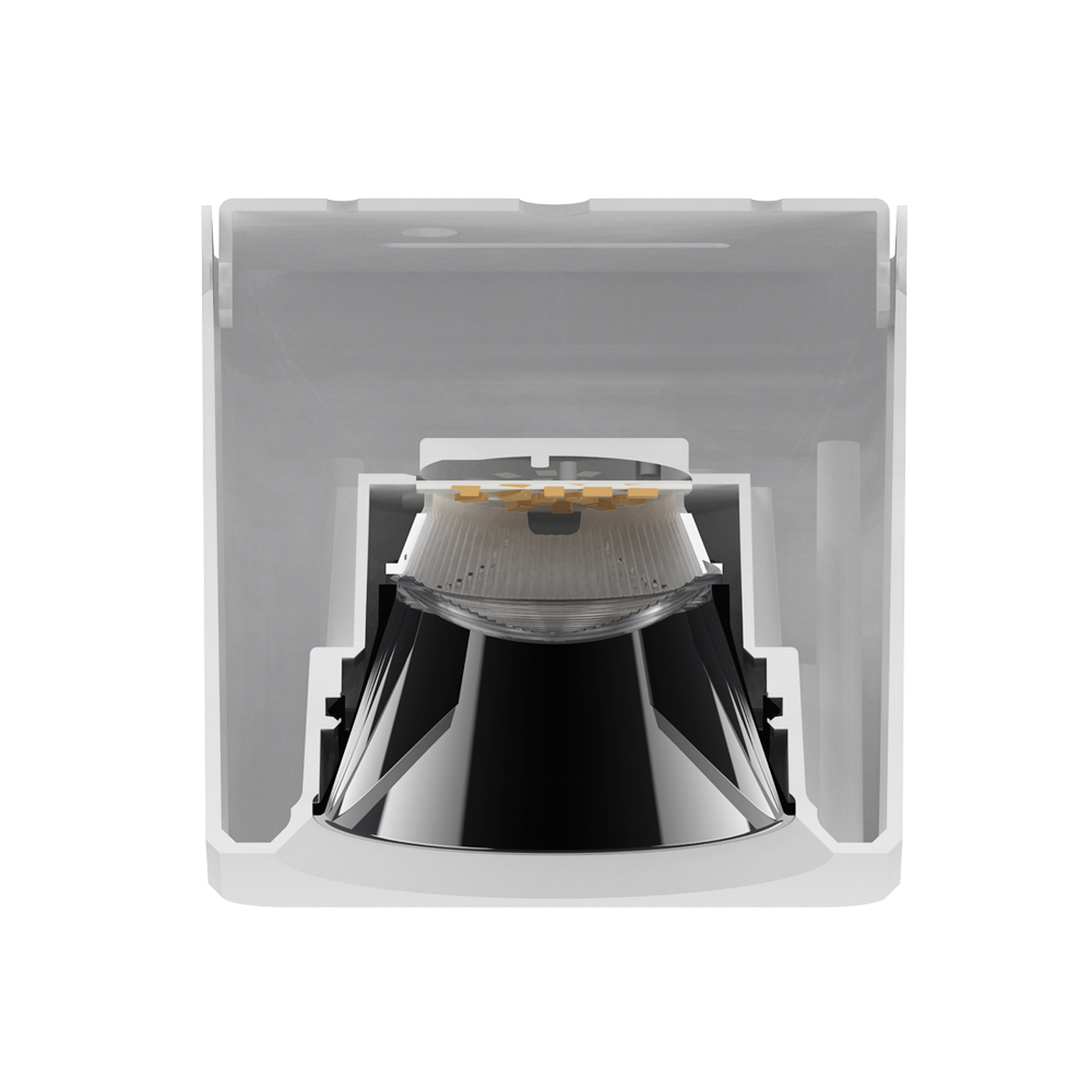 LED Aufbauleuchte Quadratisch